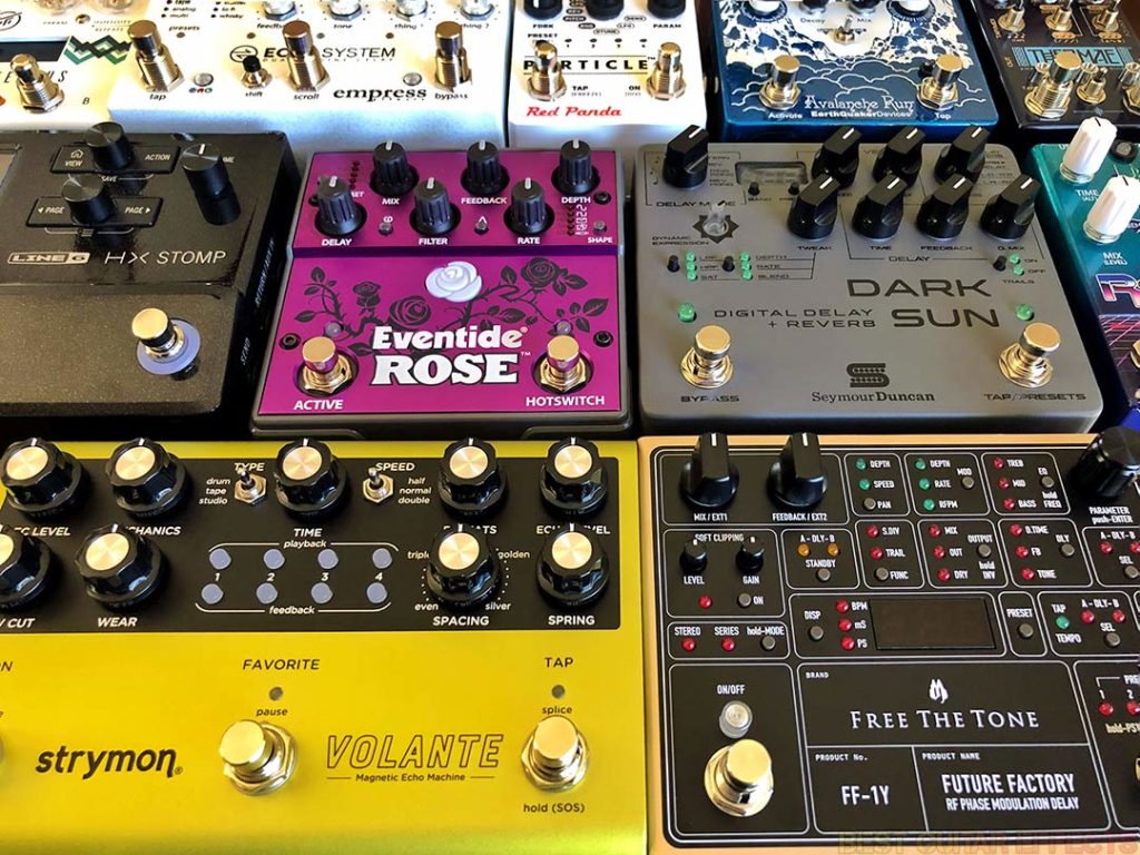 Delay Pedals for guitar.
